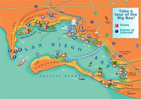 Map of San Diego Bay