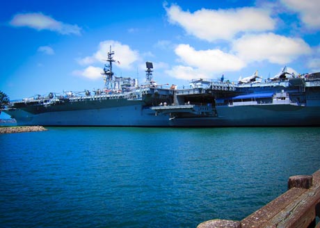 Picture of the USS Midway at San Diego Bay
